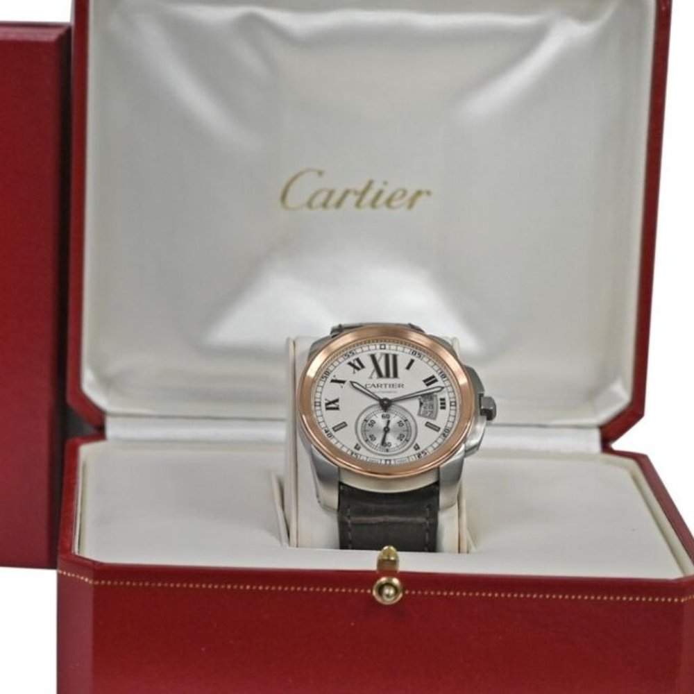 Sale! Cartier 42mm Rose Gold Automatic Watch With Box & Cards!!!!